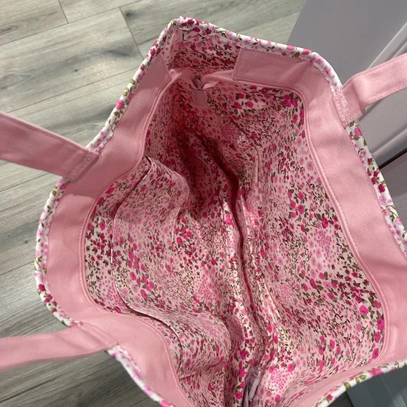 Victoria’s Secret PINK Floral Canvas Tote Bag - Picture 3 of 5